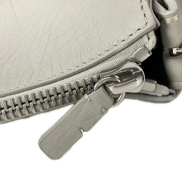 Auth Burberry - Light gray Leather Shoulder Bag - Picture 12 of 16